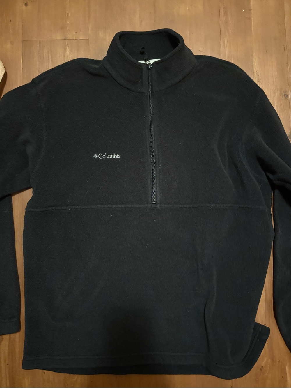 Columbia Black Quarter-Zip Fleece Pullover